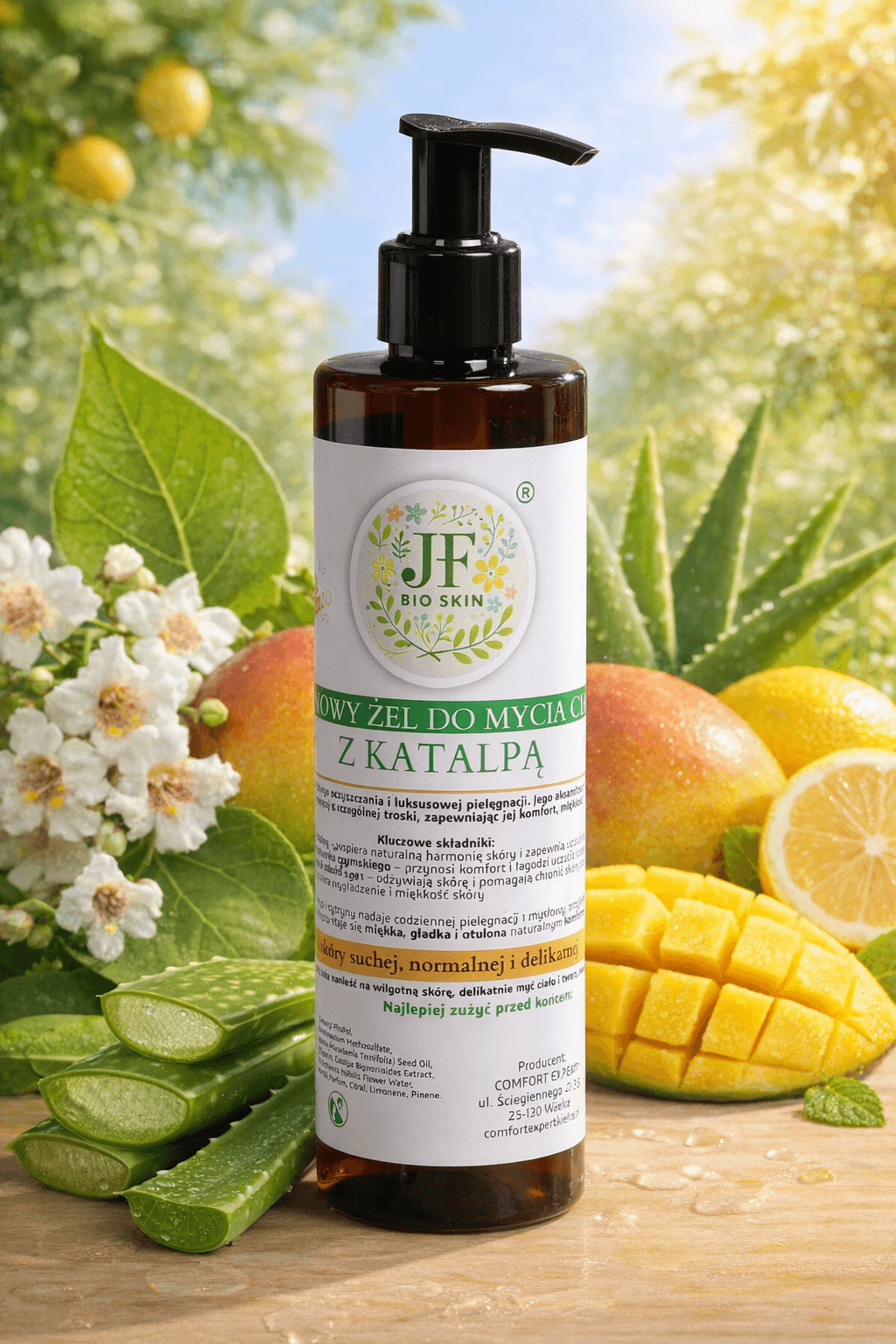 Kremowy żel do mycia ciała z katalpą